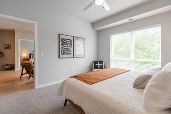 Carpeted bedrooms